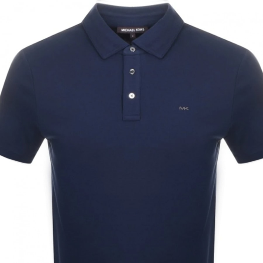 Alternative Image for ProductMichael Kors Sleek Polo T Shirt Navy2